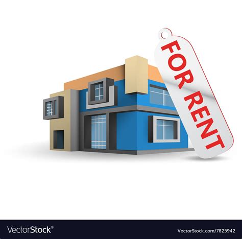 House For Rent Royalty Free Vector Image Vectorstock