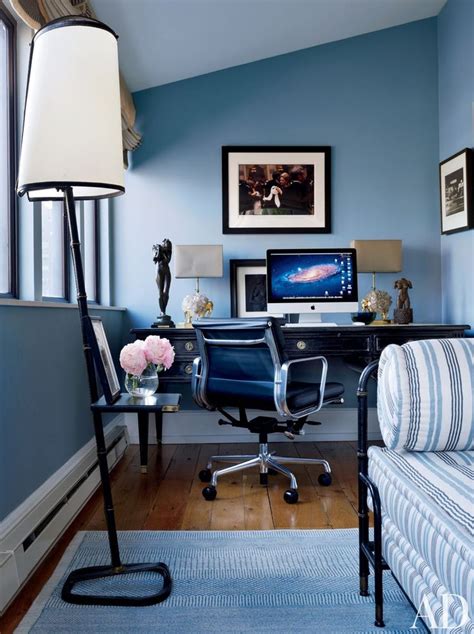 Office Space Of The Dayrooms With Blue — The Decorista