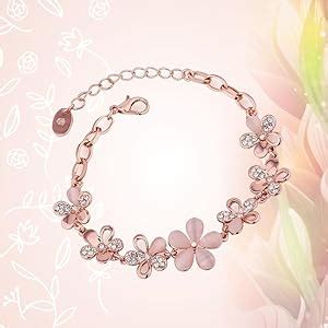 YouBella Jewellery Bracelets For Women Rose Gold Plated Crystal