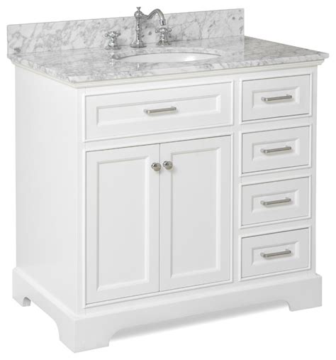 This modern bathroom sink cabinet from verdana has a taste of a very attractive design which can best vanities for bathrooms reviews. Aria Bath Vanity, Carrara/White, 36" - Transitional ...