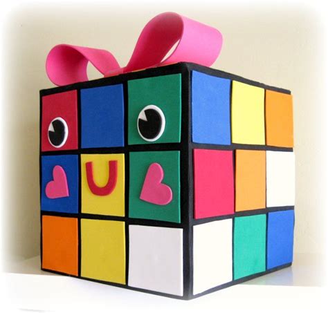 Peppermint Plum Rubie My Rubiks Cube Valentine Box Valentine