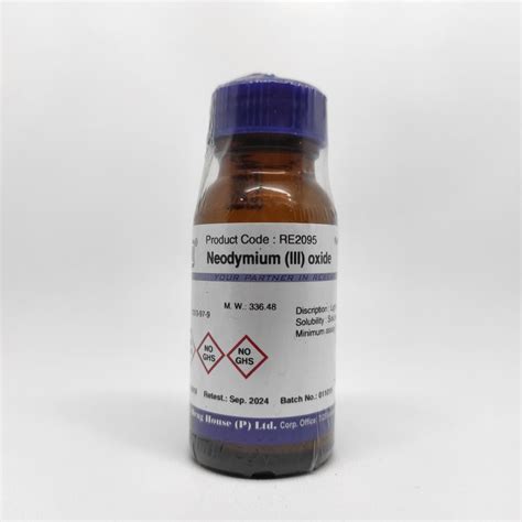 Neodymium III Oxide 99 9 10 Gram CDH PT DELTA PRIMALAB SAINTIFIK