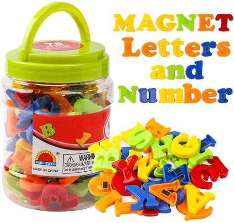 Kids Childrens Magnetic Alphabet Abc Learning Set Toy Fridge Magnets 26