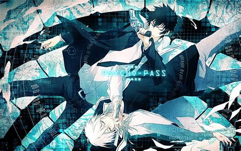 1290x2796px 2k Free Download Shinya Kogami And Makishima Shogo Psycho Pass Anime Akane