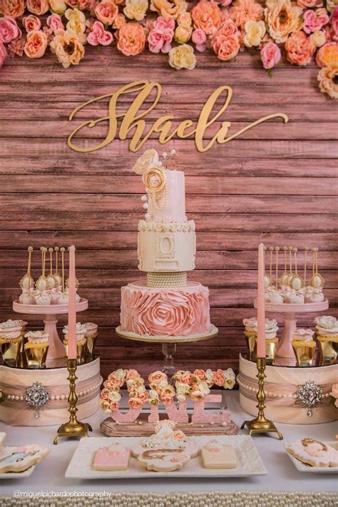Pink Gold 1st Birthday Party Karas Party Ideas Birthday Parties
