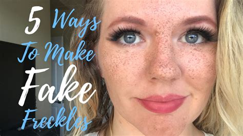 5 Ways To Make Faux Freckles Fake Freckles Makeup Fake Freckles Freckles Makeup
