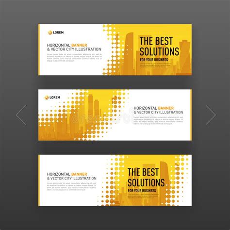 Abstract Corporate Web Slideshow Or Banner Layout Stock Vector