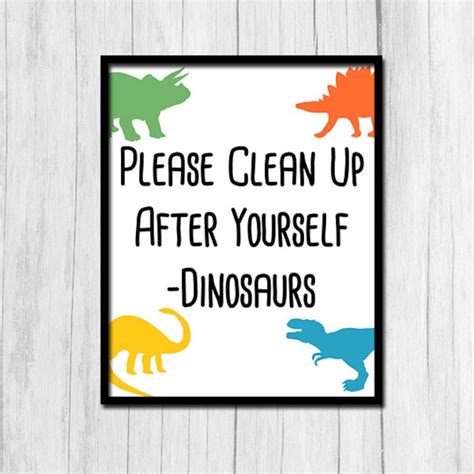 Clean Up After Yourself Sign Digital Download Clean Up Sign Printable