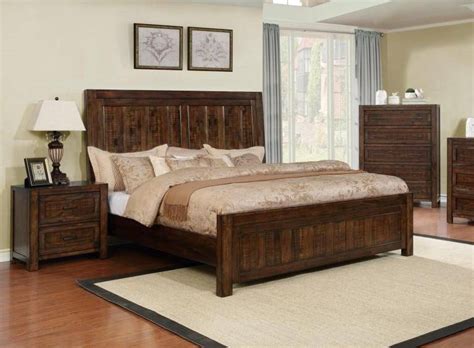 The roomplace's selection of queen bed sets is truly outstanding. Crown Mark B1900 Boulder Rustic Dark Brown Finish Solid ...