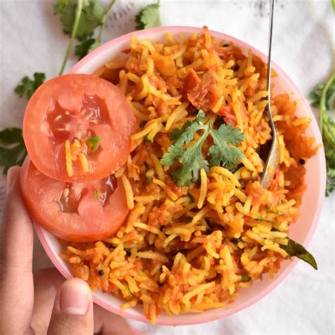 Tomato Rice Recipe South Indian Tomato Rice Recipethakkali Rice