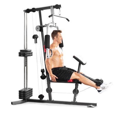 Home Gym Workout Weight System W 214 Lb Resistance Exercise Lifting Machine Ebay