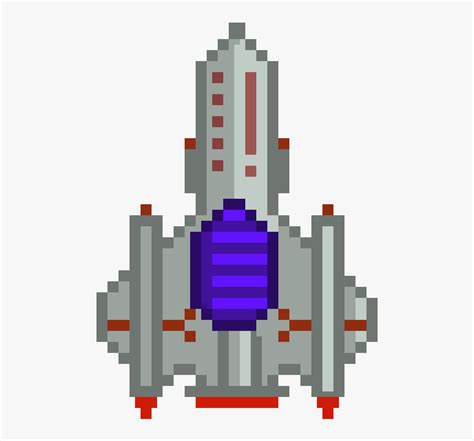 Rocketship For Scratch Rocket Ship Pixel Art Hd Png Download Kindpng
