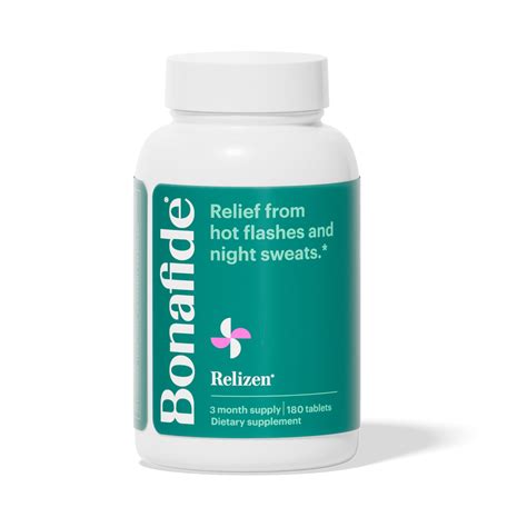 Bonafide Relizen Hormone Free Hot Flashes Night Sweats And Menopause
