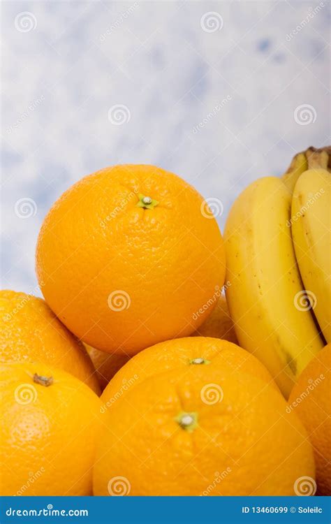 Oranges And Bananas Stock Image Image Of Healthy Eating 13460699