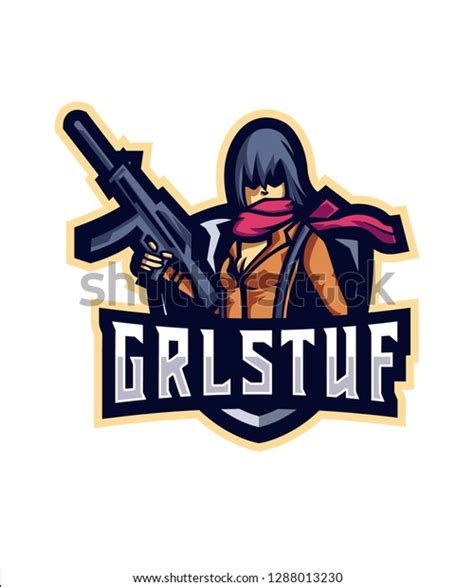 Grlstuf E Sport Logo Stock Vector Royalty Free 1288013230