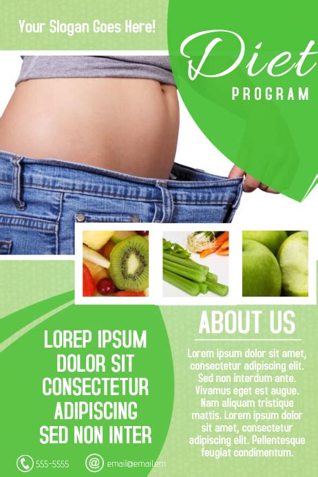 Diet Program Fitness Flyer Template Postermywall