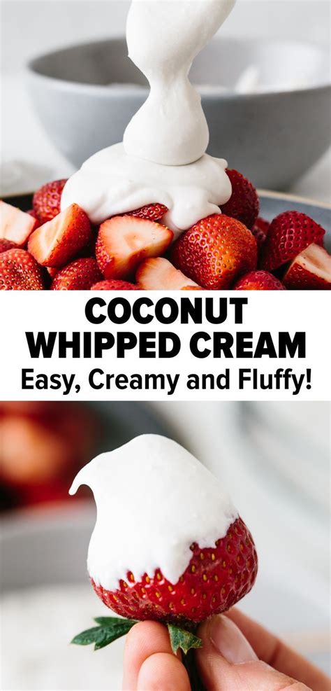 Surely you have already controlled the appetizers, the starters, and the main course, but have. Coconut whipped cream is a delicious dairy-free and vegan ...
