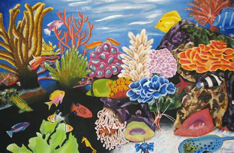 My matted giclée prints are individually produced in my studio, using archival. Coral Sea via MuralsYourWay.com | Nursery Ideas ...