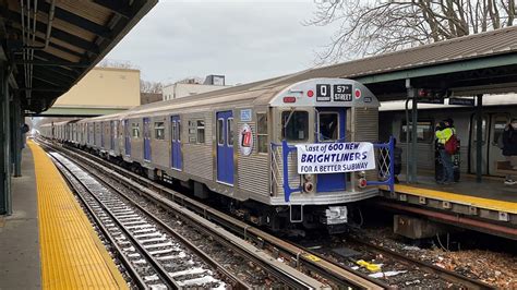 Mta New York City Subway Budd R32 Q Express Train Final Farewell Runs
