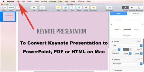Convert Keynote Presentations To Powerpoint Html Or Pdf On Mac How To