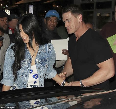 John Cena Showed Off His Muscular Physique In A Black Shirt As The Pro Wrestler And His Wife