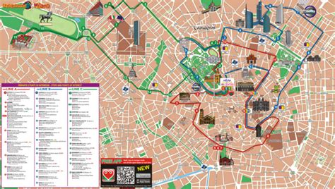 Mapa Turístico De Milán Guía Con Plano De Las Zonas
