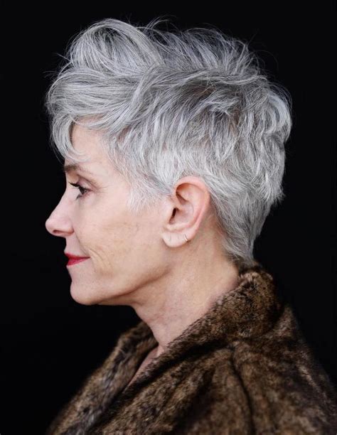 Even if you don't want to remove length, you should still. 65 Gorgeous Gray Hair Styles | Thick hair styles, Short ...