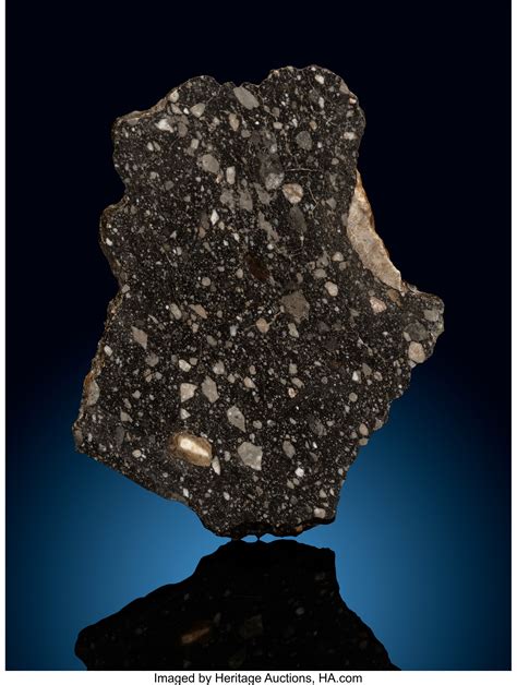 Lunar Meteorite Slice Shisr 160 Breccia Mingled Lunar Dhofar Lot
