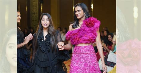 photos world champion pv sindhu walks the ramp for designer shriya bhupal