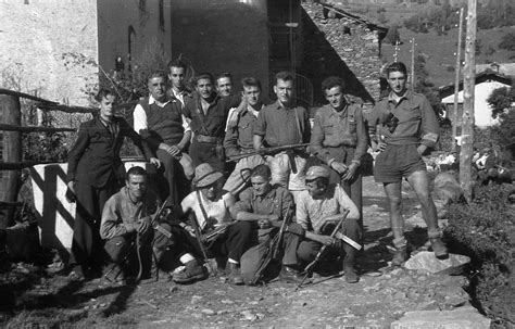 Italian Partisans In A Village Of The Chisone Valley Val Chisone