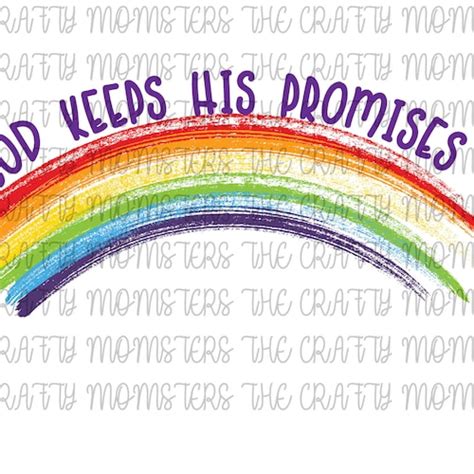 Digital Download God Keeps His Promises Rainbow Baby Etsy