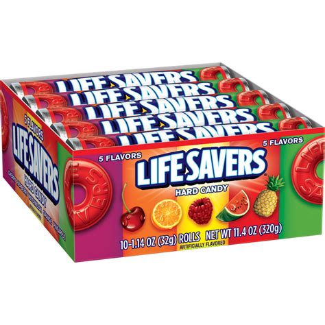 Life Savers 5 Flavors Hard Candy 114 Ounce 20 Single Packs