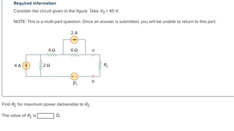 Solved Required Information Consider The Circuit Given In Chegg Com