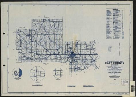 General Highway Map Clay County Mississippi Data Obtained From