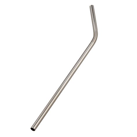 American Metalcraft Stws8 8 Silver Stainless Steel Reusable Bent Straw