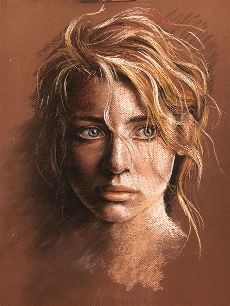 Pastel Portrait Drawing And Illustration Pastel