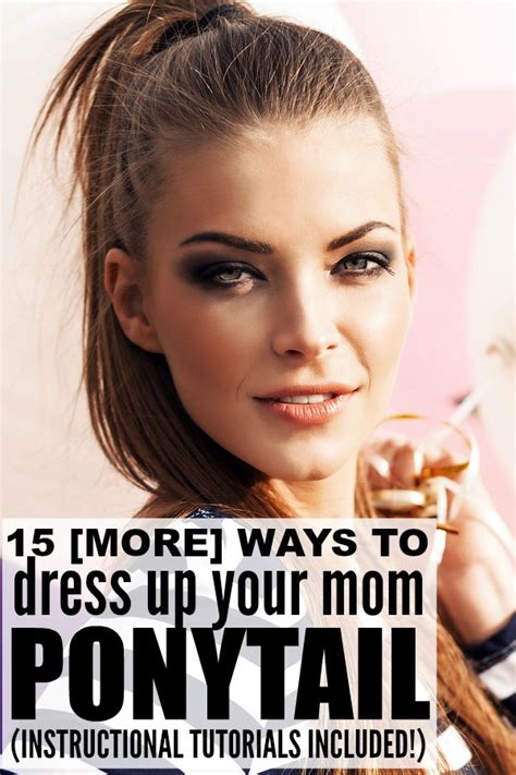 Otherwise, you may require hair extensions to the simplest ponytail needs just a little touch to become more chic and cute. 15 (more) ways to make your mom ponytail more stylish
