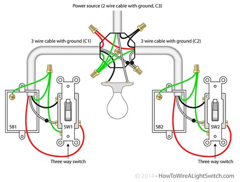 Help 3 Way Power To Light In Between Switches Wiring Wiring
