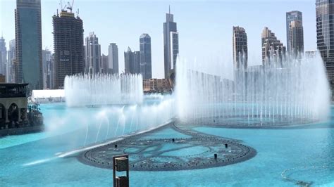 Dubai Fountain Day Time Youtube