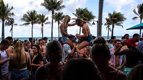 spring break was in full mode and then it got canceled the new york times