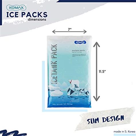 Komax Large Reusable Ice Packs For Coolers 12 To 15 Hours Of Cold Gel