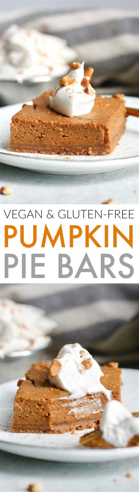 Vegan Pumpkin Pie Bars With Pecan Cookie Crust Hummusapien Recipe