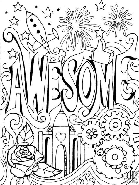 Awesome Coloring Page