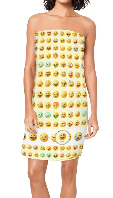 Emojis Spa Bath Wrap Personalized Youcustomizeit