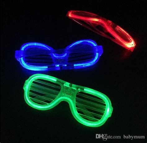 Led Light Glasses Flashing Shutters Shape Glasses Led Flash Glasses Sunglasses Dances Party