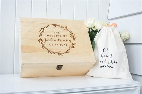 Keeps Personalised Wooden Wedding Keepsake Box