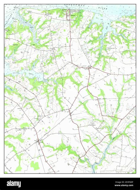 Betterton Maryland Map 1948 124000 United States Of America By