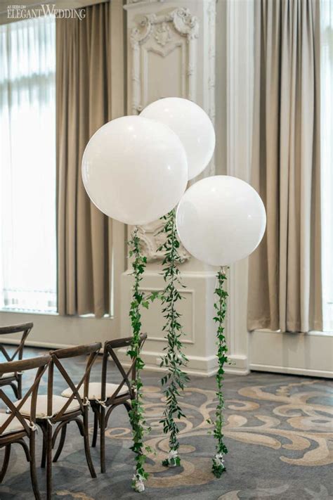 Whimsical Greenery Wedding With Balloons Elegantweddingca Wedding