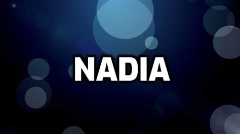 Significado De Nadia 👩nombres De Mujer