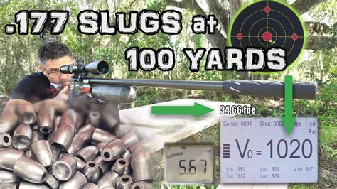 177 Air Rifle Slug Test At 100 Yards Full Review Daystate Red